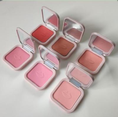 China Sunscreen Private Label Long Lasting Waterproof 6 Colors Blush Powder Matte Palette Cosmetics Shimmer Blush Palette for sale