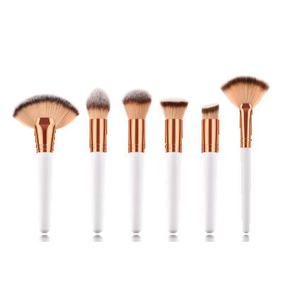 China Wholesale Flat Vegan Makeup Kabuki Brush Eyeshadow Powder Base Natural Hair Makeup Brush Skin-Friendly Set Brush for sale