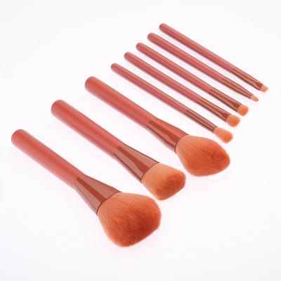 China Wholesale Skin-friendly Pink Blend Foundation Blush Eyeliner Face Powder Brush Flat Surface Kabuki For Face Foundation Makeup Brush for sale