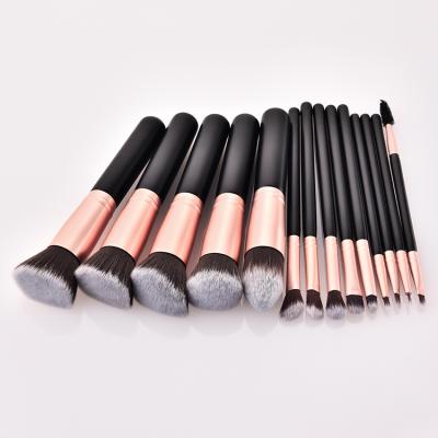 China Wholesale 14pcs Skin-friendly Quick Ship Brushes Make Up Set Makeup Brush Metal Handle Packaging Makeup Brush Set for sale