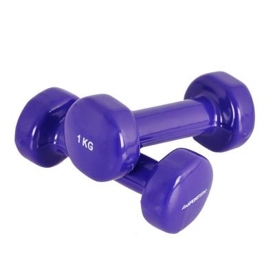 China Logo Cast Iron Plum Blossom Customized Standard Durable Shape Vinyl Kids Fitness Exercise1 5Kg Dumbbell for sale