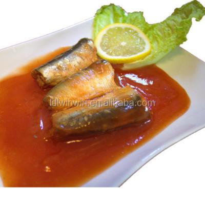 China Canned Mackerel Sardine Fish in Tomato Sauce 155G and 425g 125g/155g/425g for sale