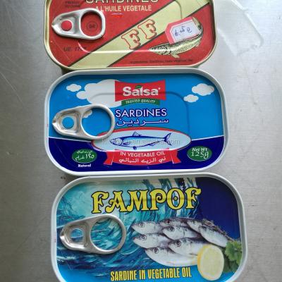 China Canned sardines in vegetable oil for sale