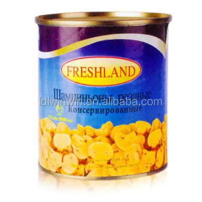 China Canned slice mushroom in tin, canned champignon mushroom pns, canned mashroom in china for sale