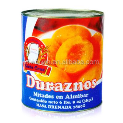 China Canned Almibar 820gr 3000gr from Duraznos Mitades for sale