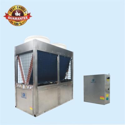 China 70kw Commercial Car Air Source EVI Low Temp Heating Heat Pump Water Heater Air to Water Heat Pumps for sale