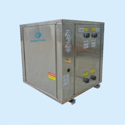 China 21KW Geothermal Car Water Source Heat Pump Ground Source Heat Pump Water Heater for sale