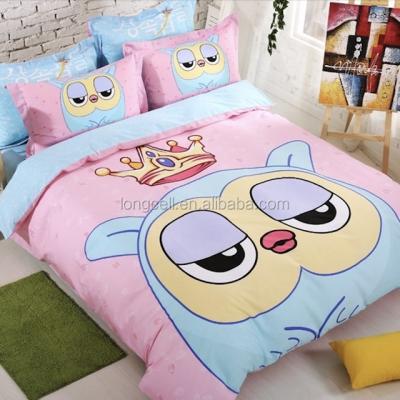 China Disposable home textile, kids bedding set, comforter cover, sheet, pillowcase, made of 100% cotton for sale