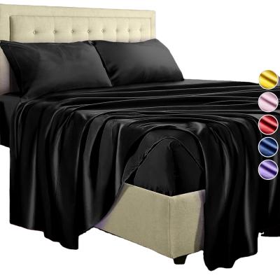 China Nondisposable bed sheet set custom custom adult logo AMERICAN bedding ab brand techniques design famous satin quantity C for sale