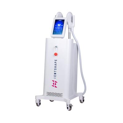 China Weight Loss High Power EMS Muscle Stimulator 2 Handles Electromagnetic Body Muscle Stimulation Machine For Sale for sale