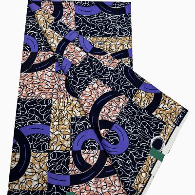 China High Quality African Ankara Real Wax Fabric 100% Wax Sewing Material Anti-Static African Print Cotton For Dress for sale