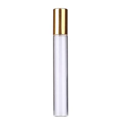 China Gold Daily Glass Black Glass Sprayer Bottle Ball Bearing Silver Metal Essential Oil Bottle Ball Roll Perfume Ready Stock 2ML 3ML 5ML 10ML for sale