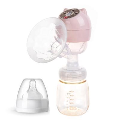 China BPA Free Cute Cartoon Cat Breast Milk Bottle Head Integrated Rechargeable Collector Big Electric Pump Suction for sale