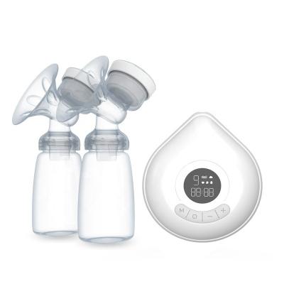 China PP milking device with intelligent microcomputer display screen simulates double side rechargeable breast pump with lithium for sale