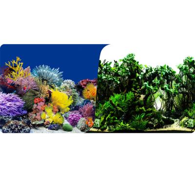 China Viable Fashion Seascape Background Image Background Colorful 3d Aquarium Painting for sale