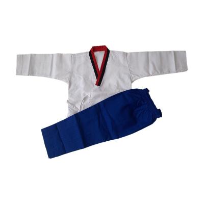 China Durable Breathable Taekwondo Poomsae Logo Factory Production And Wholesale Custom Made Uniform for sale