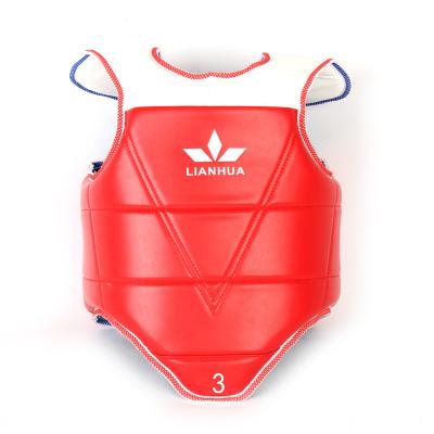 China Durable Red Blue Guard Training Chest Taekwondo Sports Equipment Martial Arts Body Protector Gear Taekwondo Chest Protection for sale