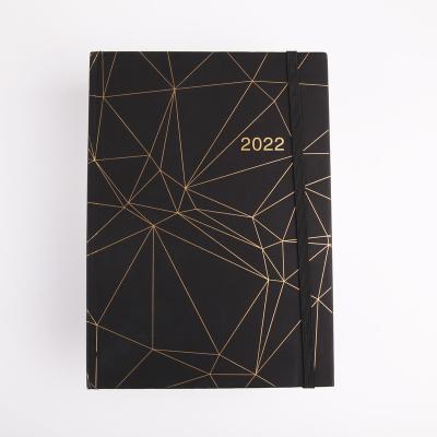 China Printed Hardcover Book Diary Planner Stationary Custom Printed 2023 With Rubber Band Writing Agenda Notebook High Quality for sale