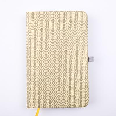 China Cheap Custom Printed Stationary Leather PU Hardcover Notebooks With Pen Holder Customized Printing Journal for sale