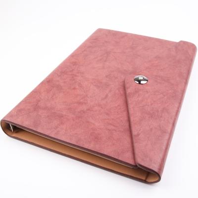 China OEM Printed Notebook Stationary Refillable PU Cover Loose Leaf Hardcover Book Diary A5 Leather Diary Office Supplies for sale