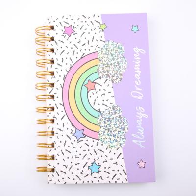 China Printed Cover Stationary Custom Paper Notepad For Student Kid Birthday Gift Little Spiral Binding Notebook Lined Pages for sale