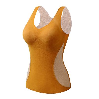 China Winter V-Neck Underwear Thermal Tank Top One Piece Soft Seamless Deep Breathable Underwear for sale