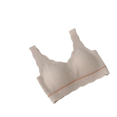 China Seamless Bra Young Girls Vest Sleep Radio Bra Comfortable Women Simple One Piece Bras for sale