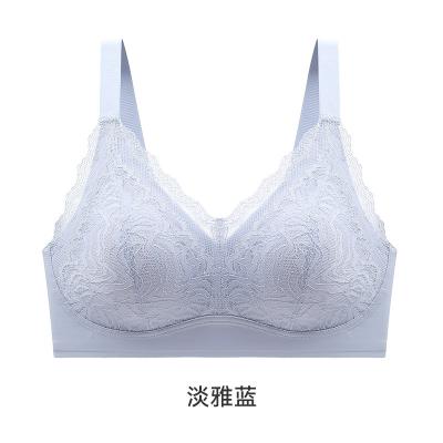 China Bra Plus Size Lace Bra Manufacturers Wireless Sexy Pump Breathable Women One Piece Bra for sale