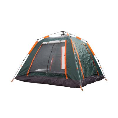 China Tube Type Automatic Hydraulic Tent Stake Spring 3-4 Person Large Family Tent Double Layers Sun Shade Tent Instant Pop Up Nylon Tent for sale