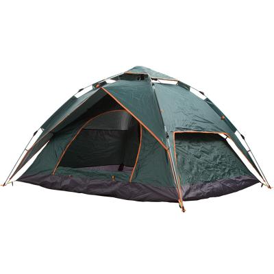 China UV-Resistant Auto Pop Up 3-4 Person Hiking Outdoor Family Folding Camping Custom Tent for sale