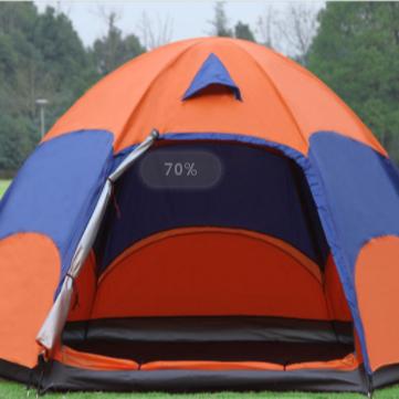 China 5 person UV-resistant outdoor portable double-layer waterproof folding camping tent for sale