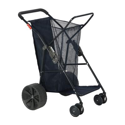 China Large Capacity Folding Beach Cart Easy Folding Outdoor Garden Hand Cart for sale