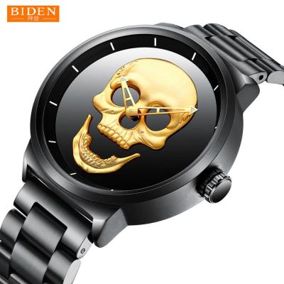 China BIDEN watch quartz skull unspecific hot sale watch for men's gift boy cool fashion watches for sale