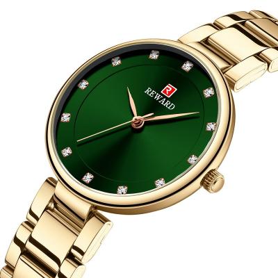 China Non-Specific Reward Brand RD21004L Fashion Steel Belt Waterproof Quartz Ladies Watch Diamond Studded Women's Watch Custom Support OEM for sale