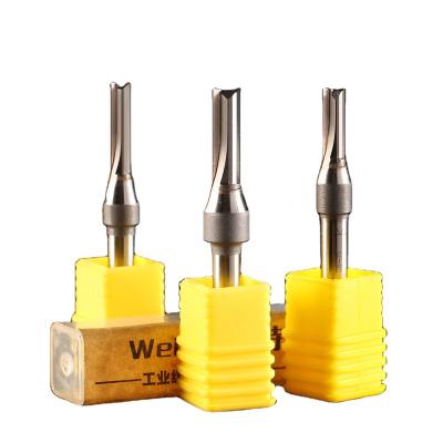 China WeiTol Wood 1/4 CTT Two Flute Straight Bit CNC Wood Carving Tool for sale