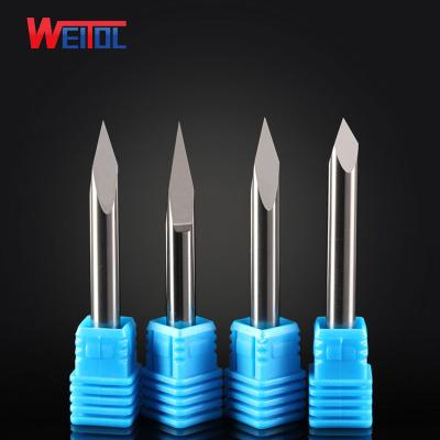 China Sharp Acrylic/PVC/MDF/Wood CNC Machine Tools CNC Machine Tools Carving Bit 6 Millimeter Three Face Engraving Bit for sale