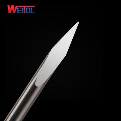 China Metal Carbide Cutting Tools 6mm Three Face Metal Engraving Bit Carbide Tips for sale