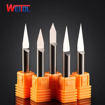 China CNC Engraving Machine WeiTol CNC Bit For Metal Carving Tools For Flat Product Bottom Engraving Bit 5AM Flat Bottom Engraving Bit for sale