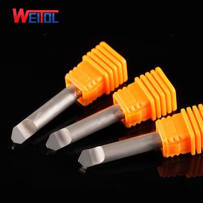 China Marble CNC PCD V Bits For Granite CNC Bit v Marble Diamond Engraving Bit for sale