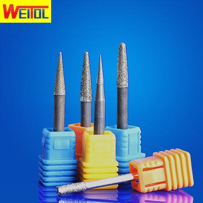 China Bowlder WeiTol Engraving Cutter Porcelain Diamond Core Drill Bit End Mill For Stone Diamond Burrs Bit For Jade for sale