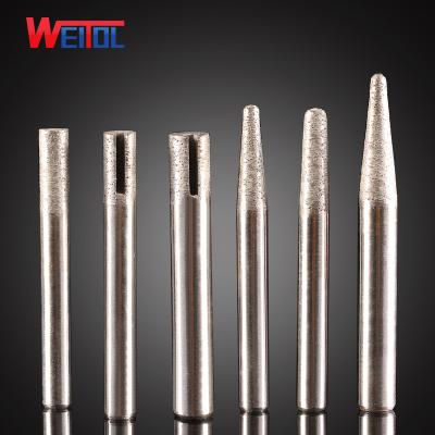 China Stone WeiTol CNC Router Bit Sintered Diamond Stone Engraving Router Tool Bit for sale