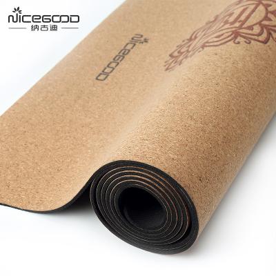 China Wholesale High Quality Eco Friendly Eco Friendly Natural Rubber Cork Yoga Mat for sale