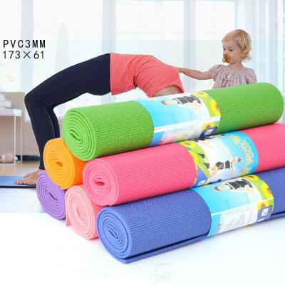 China Eco-Friendly Monochrome Unique PVC Fashion Fitness Yoga Mats Eco-Friendly Yoga Mats for sale