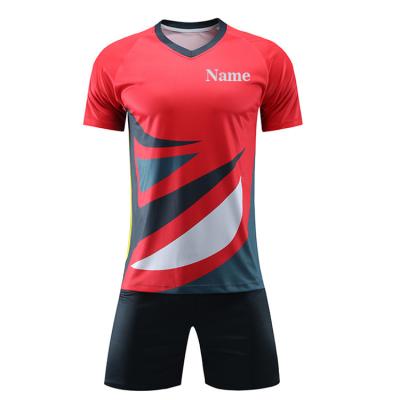 China Sets OEM Customized Cheap Football Jerseys Set Without Brand Sublimation Football Shortcut Sale for sale