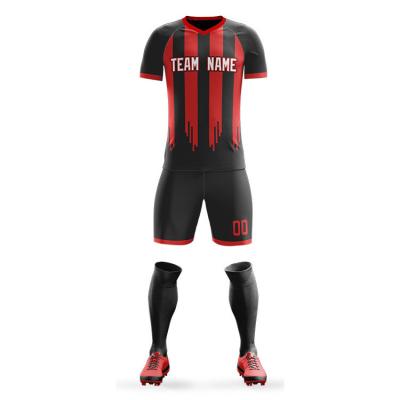 China Hot Selling Cheap Team Uniform Soccer Sets Personal Custom Soccer Jersey for sale