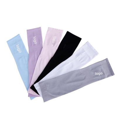 China Wholesale Custom UV Protection Breathable Cooling Sporty Arm Sleeve With Logo for sale