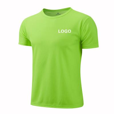 China Anti-wrinkle custom 100% polyester quick-drying T-shirts sublimation sports white t-shirt with your logo for sale