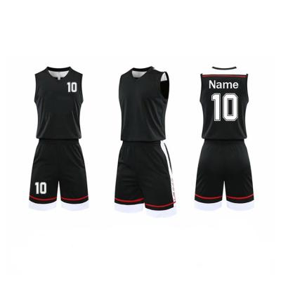 China High Quality Two Piece Vintage Anti-UV Mens Antibacterial Customized Print Basketball Uniform Suit for sale