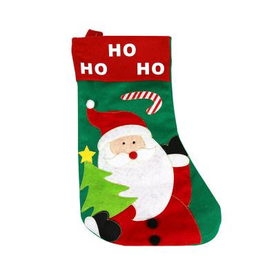 China Christmas Stocking Gift Bag Christmas Decoration Supplies Stocking Gift Bag Christmas Tree Decoration Pendant Stocking Christmas for sale