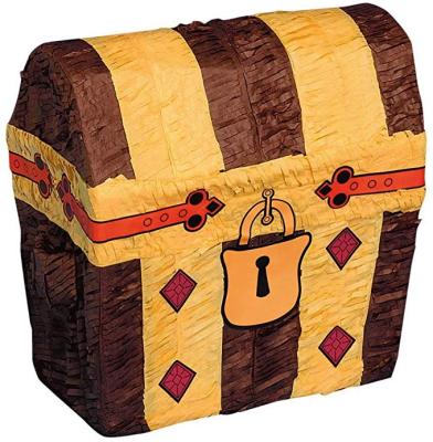 China Pirate treasure chest paper pinata for party decoration for sale